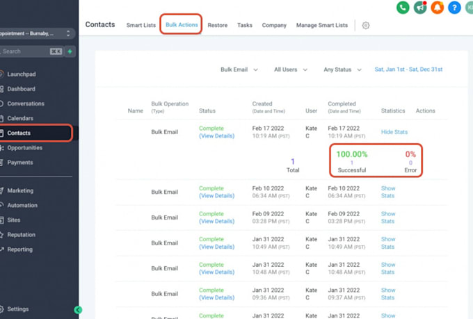 set up gohighlevel a2p 10dlc, SMS and workflow automation